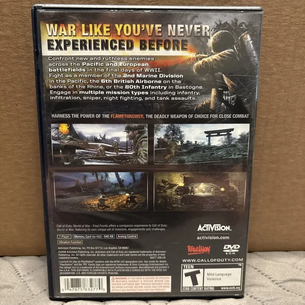 Call of Duty: World at War Final Fronts - Sony PlayStation 2